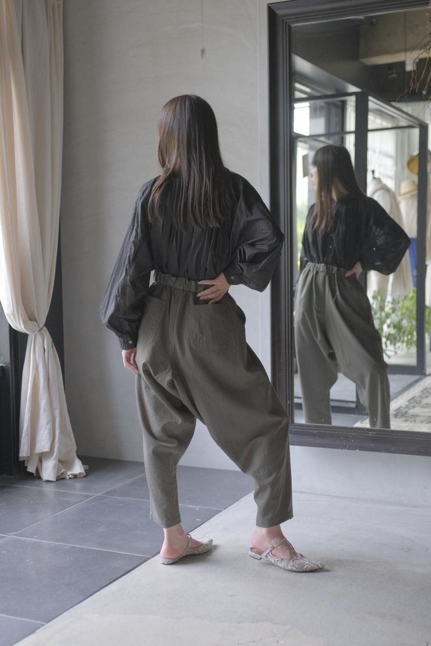 Mittan エアリーウールパンツ　サルエル　グレー　サイズ1 Mittan エアリーウールパンツ サルエル グレー サイズ1 Mittan