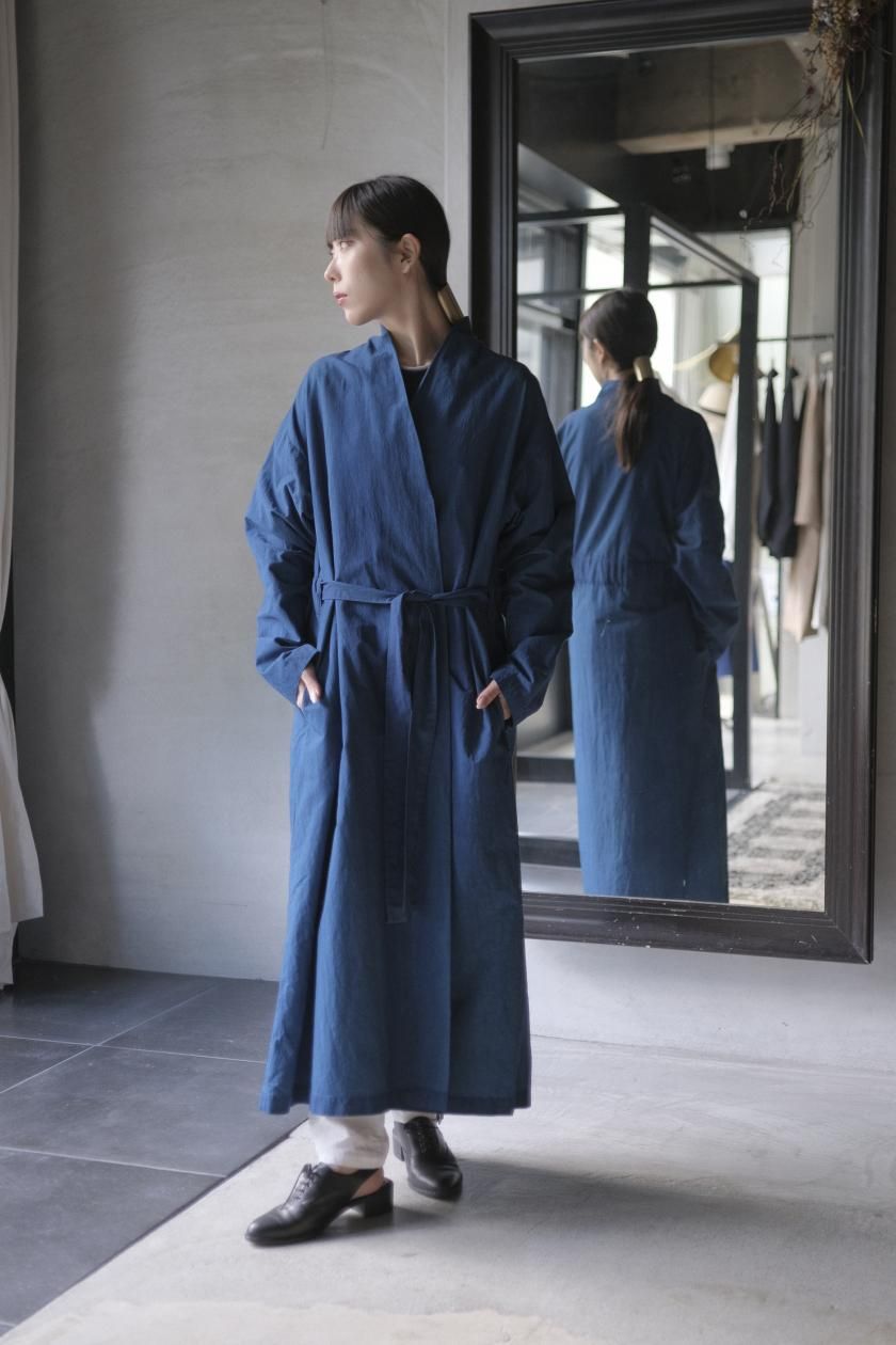秋冬羽織り ノーカラーコートCOSMIC WONDER Linen haori
