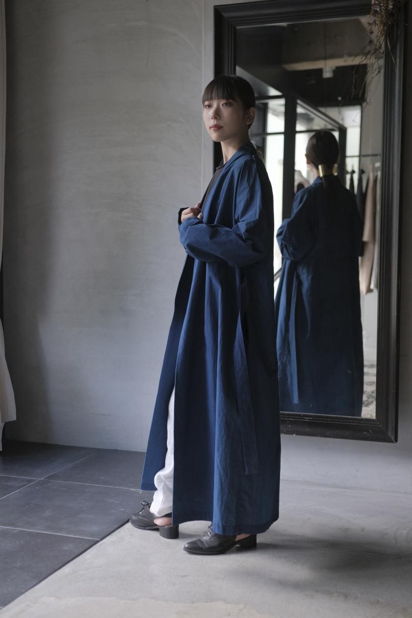 秋冬羽織り ノーカラーコートCOSMIC WONDER Linen haori