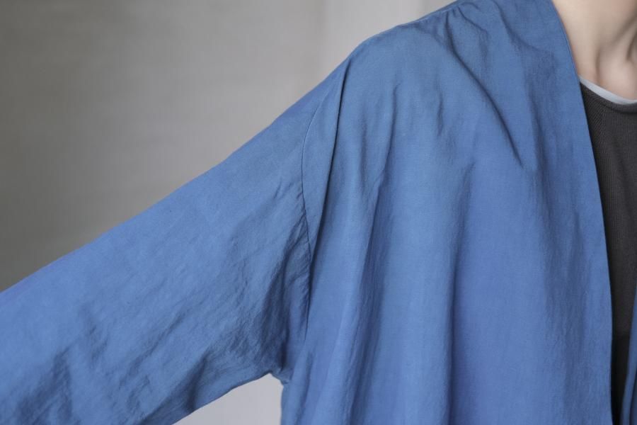 【着画あり】ノーカラーコート COSMIC WONDER Linen haori COSMIC WONDER / Cotton linen weather cloth “Haori” coat