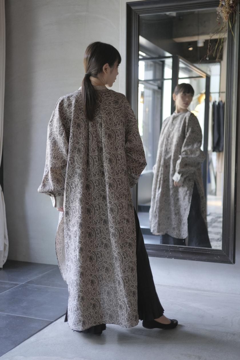 TOUJOURS 泥染め ローブコート TOUJOURS 泥染め ローブコート