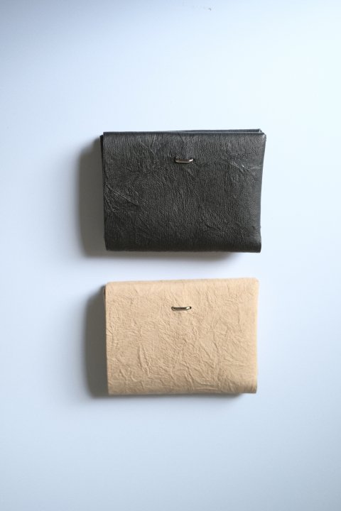 irose / PAPER 3WAY MINI WALLET ( L.BROWN / BLACK )