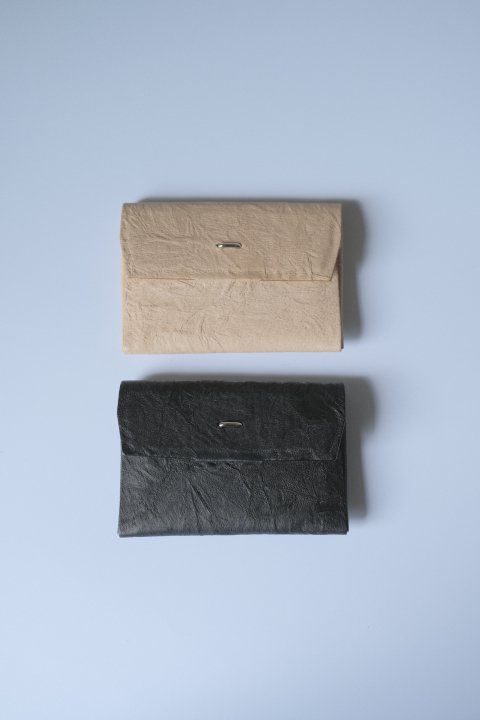 irose / PAPER 3WAY MINI WALLET ( L.BROWN / BLACK )