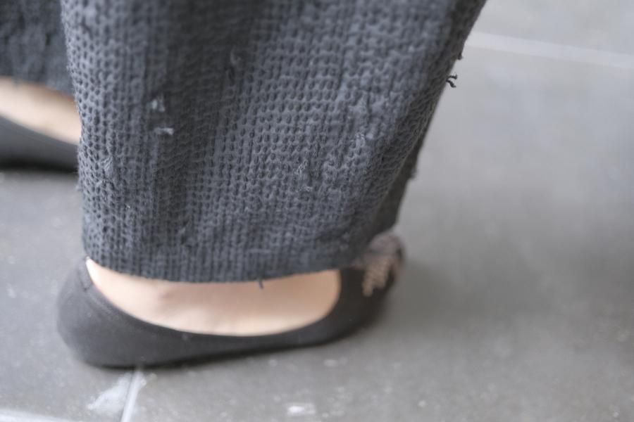 qiri | 刺し子 ジャガードコクーンパンツ - c a b i n e t