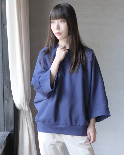 atelier naruse / compact kanoko balloon cut&sewn ( purple navy
)