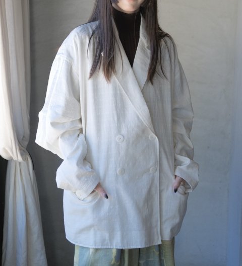 BUNON / Over Jacket (White Check)