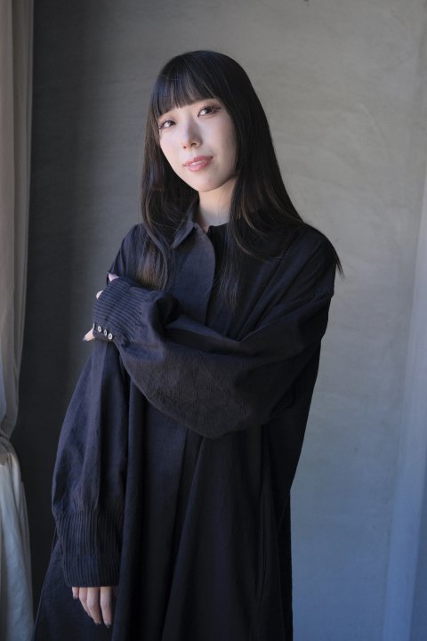 BUNON / Shirt Dress (Black Check)