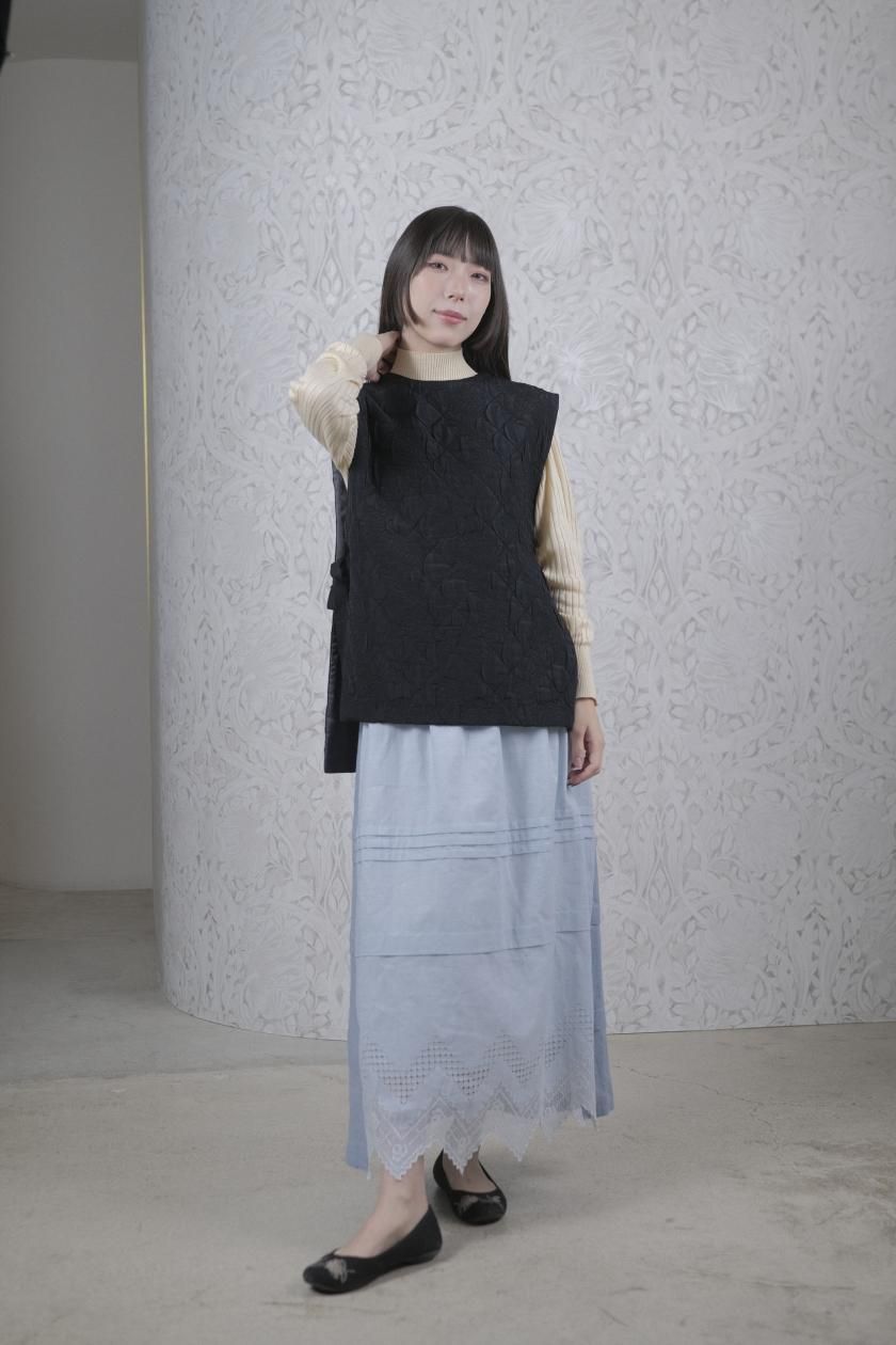 Drawer - 新品 na.e _official ハンドメイドウールジレ Taupeの