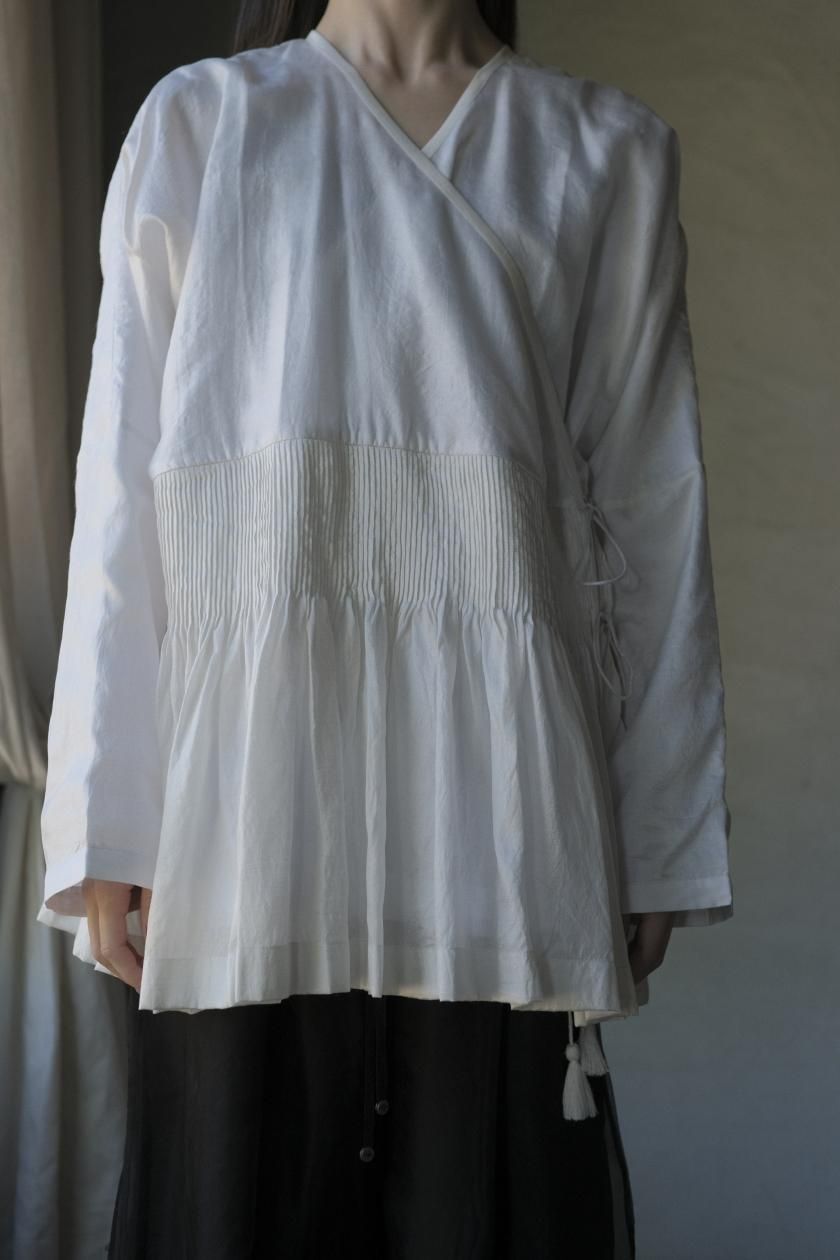 BUNON | 刺繍カシュクールブラウス - c a b i n e t O N L I N E S T O R E