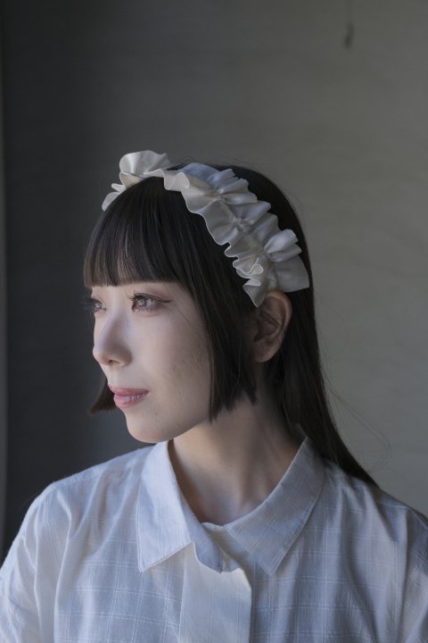 BUNON / Frill Necklace & BeltB.White