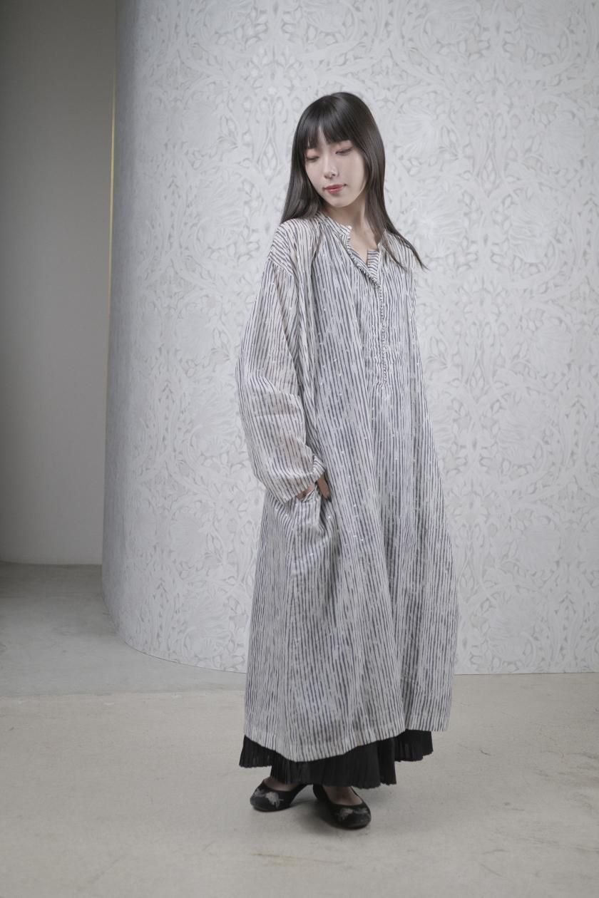 BUNON | フードギャザードレス - c a b i n e t O N L I N E