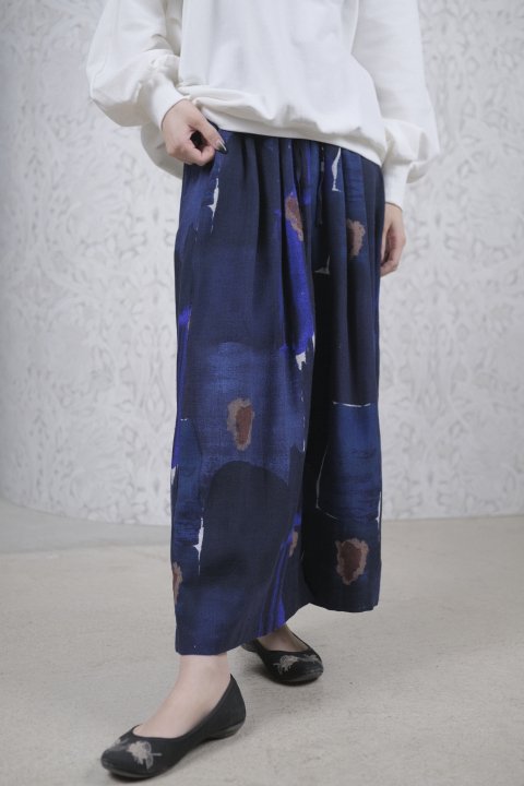 BUNON / Embroidery Tuck PantsCacao