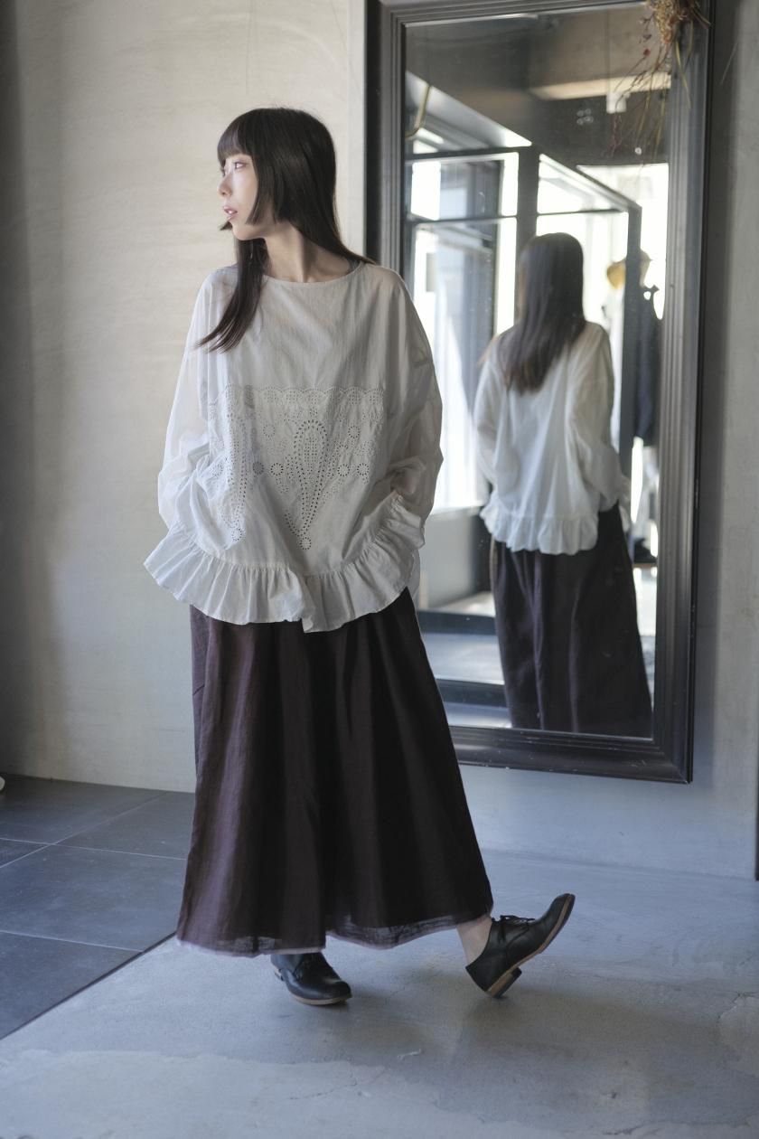 GASA＊ 菩提樹の葉脈　レースブラウス GASA＊ 菩提樹の葉脈 レースブラウス - メルカリ