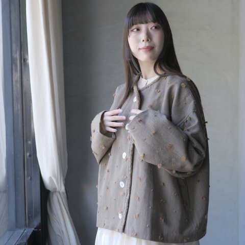 BUNON /  Embroidery BlousonG.beige