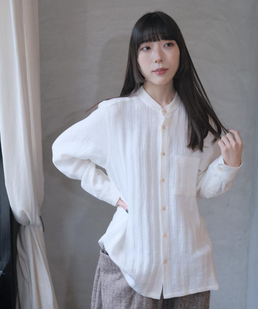 atelier naruse | リネンツイードシャツ - c a b i n e t