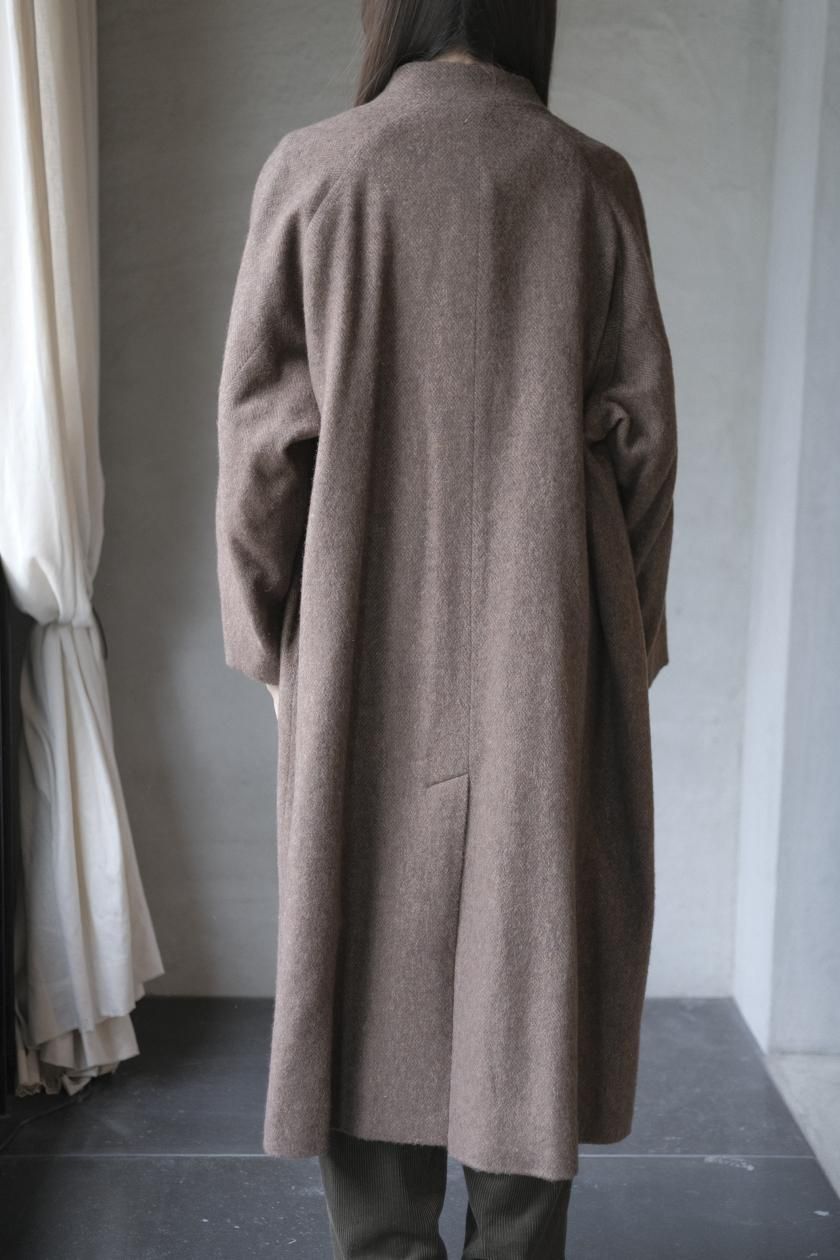 atelier naruse | ウールリネンツイードコート - c a b i n e t atelier naruse | ウールリネンツイードコート - c a b i n e t