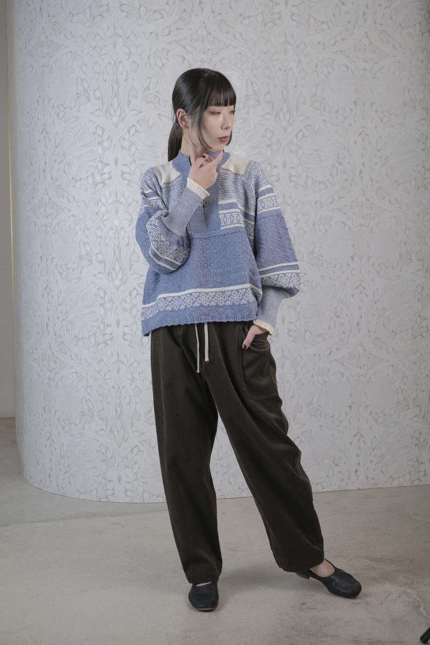 Foggy nordic knit blouse | ASEEDONCLÖUD - c a b i n e t Foggy nordic knit blouse | ASEEDONCLÖUD - c a b i n e t
