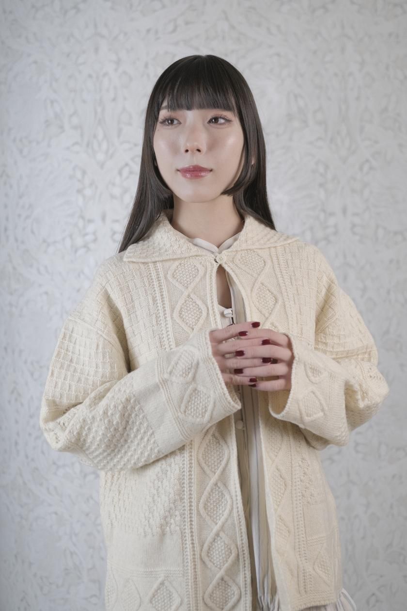 Sankayo cable knit jacket | ASEEDONCLOUD - c a b i n e t