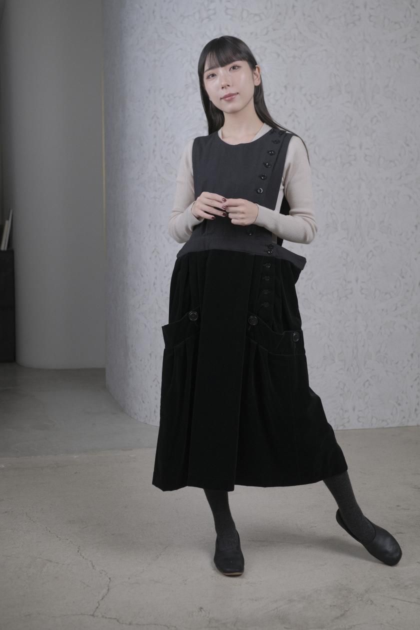 【希少】YABYUM エプロンワンピース ストライプPOTTERS APRON 希少】YABYUM エプロンワンピース ストライプPOTTERS APRON