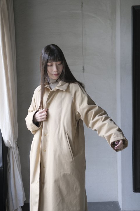 atelier naruse / cotton batting coat (beige)