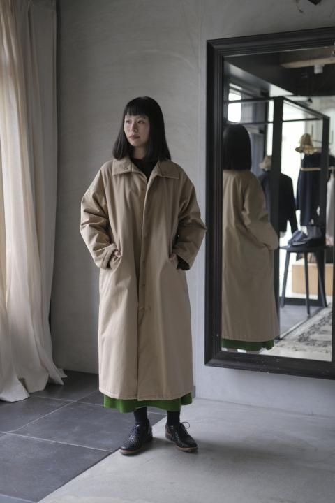 atelier naruse / cotton batting coat (beige)