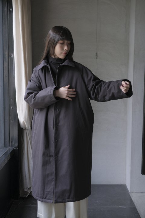 atelier naruse / cotton batting coat (black)