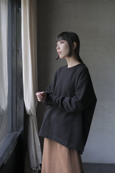 atelier naruse / colton fleece lining
pallover (black)