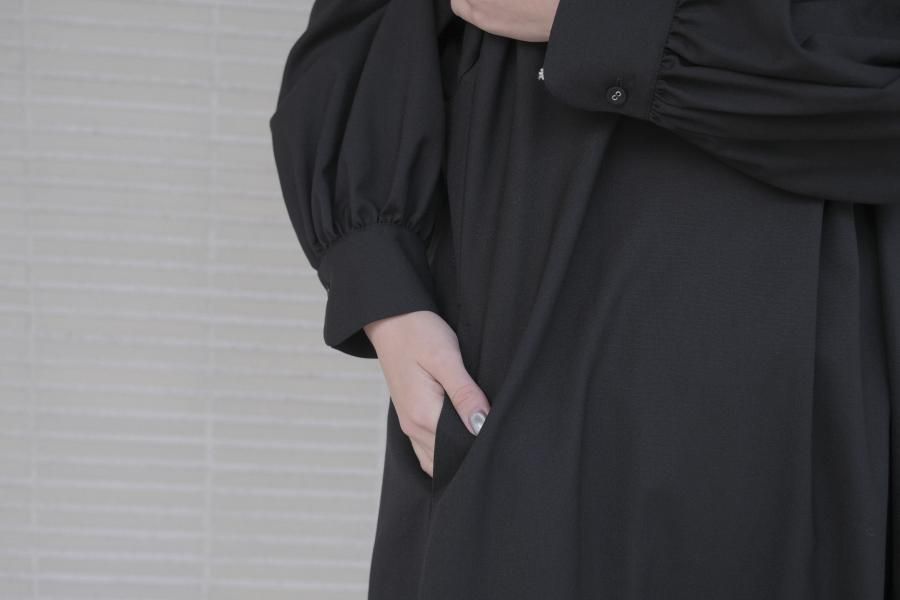 atelier naruse / FORMAL ワイドワンピース ブラック 新型 2025