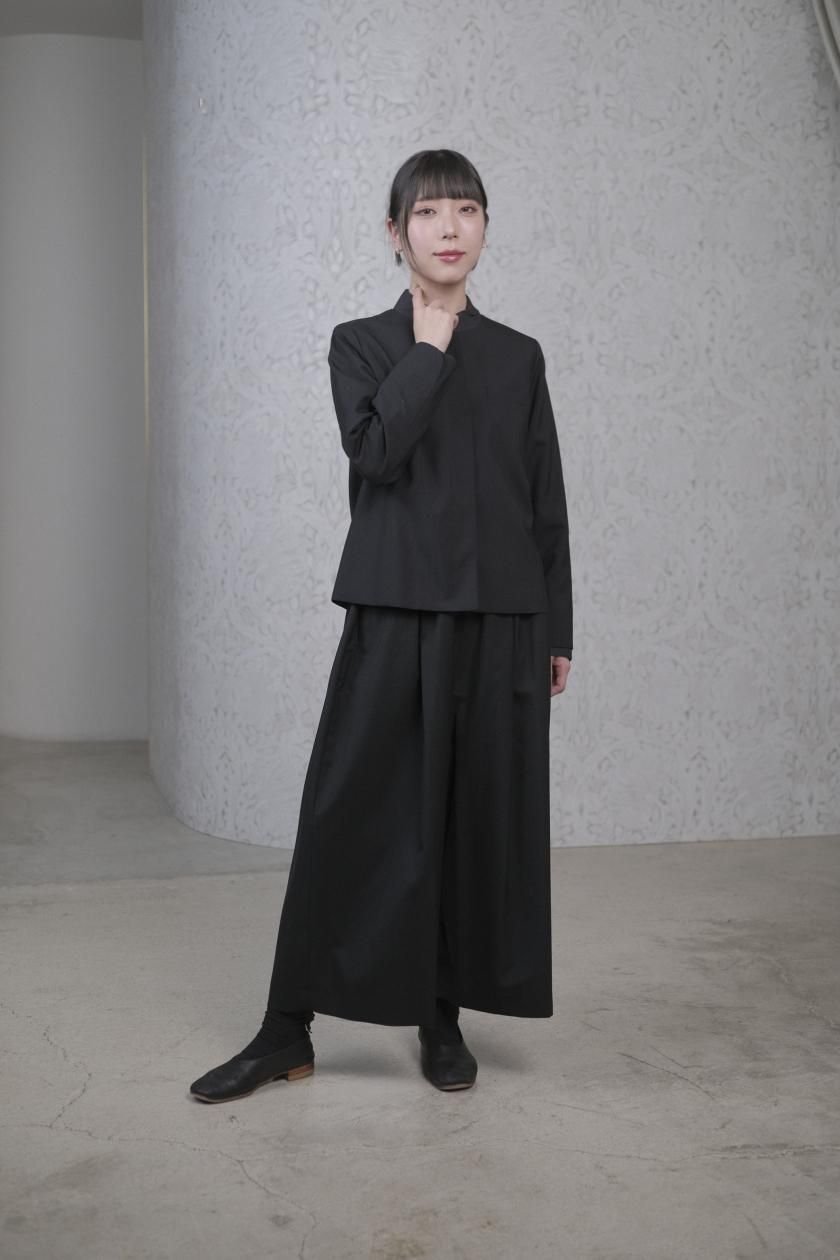 atelier naruse / FORMAL ガウチョパンツ ブラック 2025