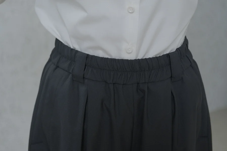 atelier naruse / FORMAL ガウチョパンツ ブラック 2025 atelier naruse / FORMAL ガウチョパンツ ブラック 2025