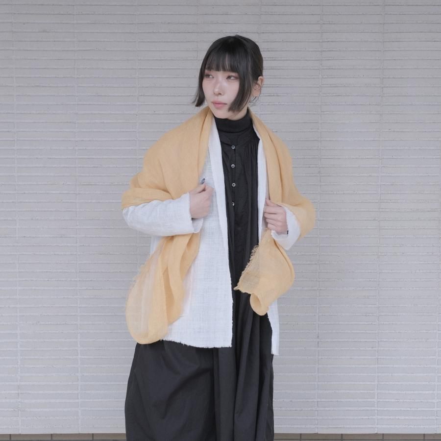 薄手大麻四角ストール(草木染め) 藍 / MITTAN通販 ミッタン