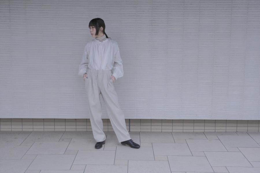 evam eva | リネンコットンワイドパンツ - c a b i n e t