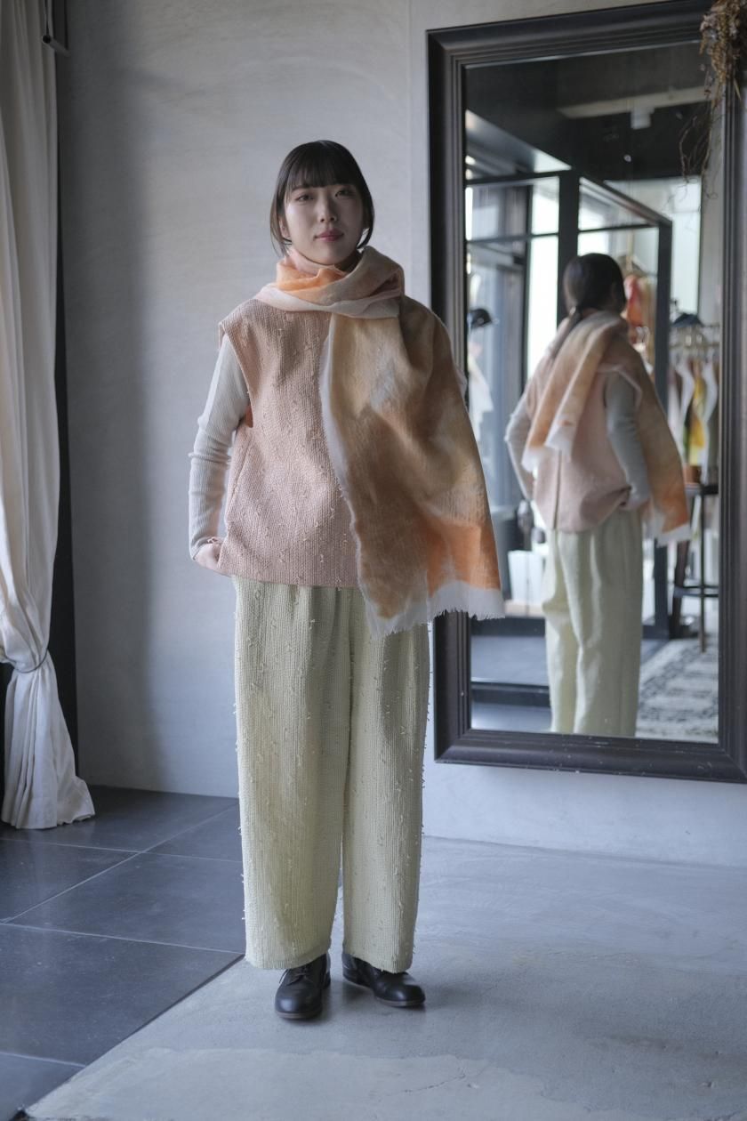 qiri | sashiko jacquard パンツ - c a b i n e t O N L I N E S T O R E