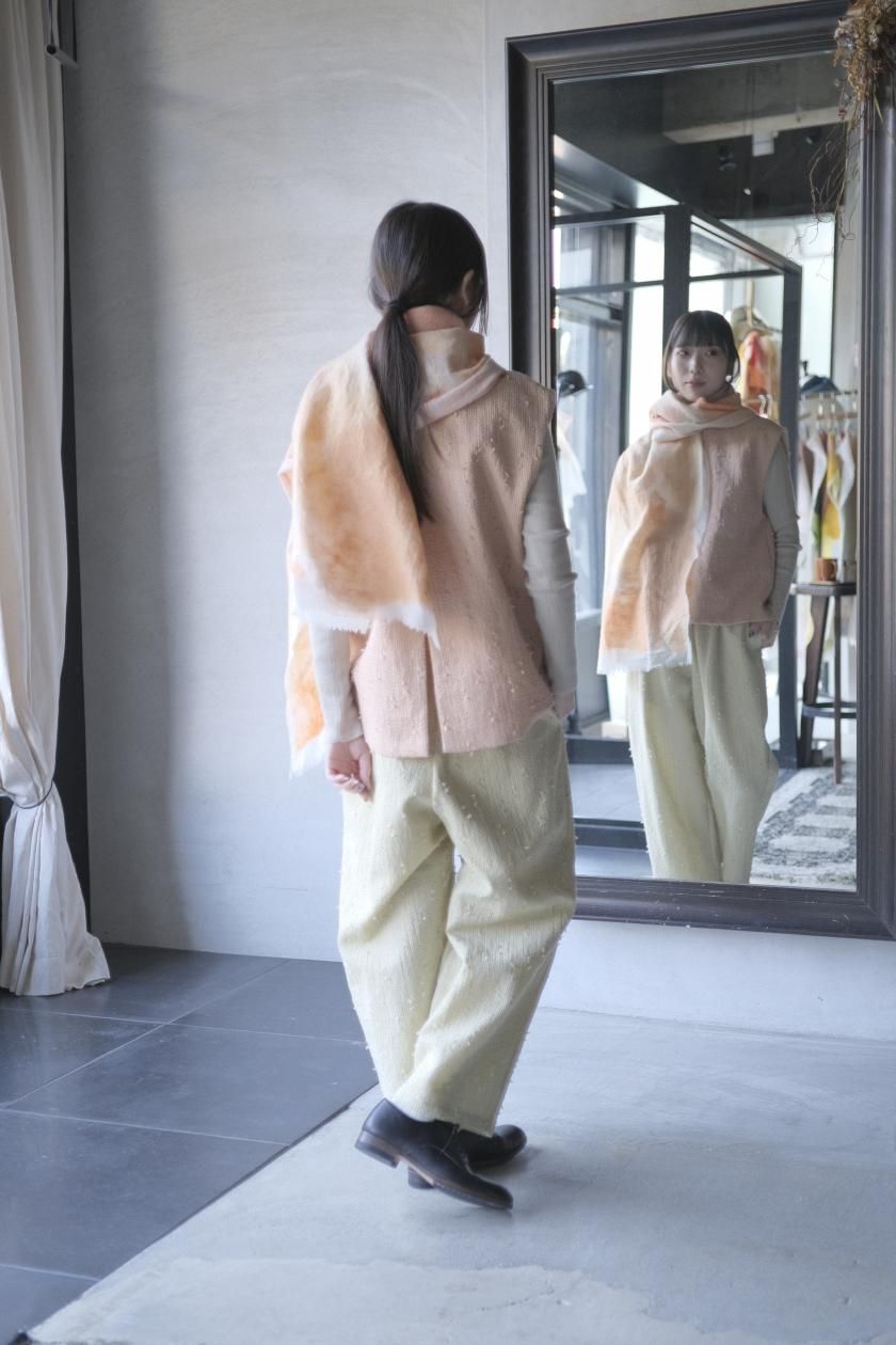 qiri | sashiko jacquard パンツ - c a b i n e t O N L I N E S T O R E