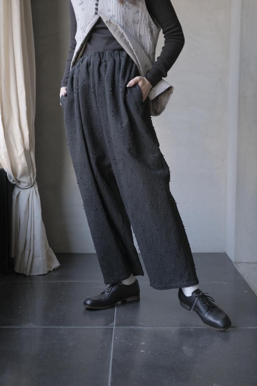 qiri | sashiko jacquard パンツ - c a b i n e t O N L I N E