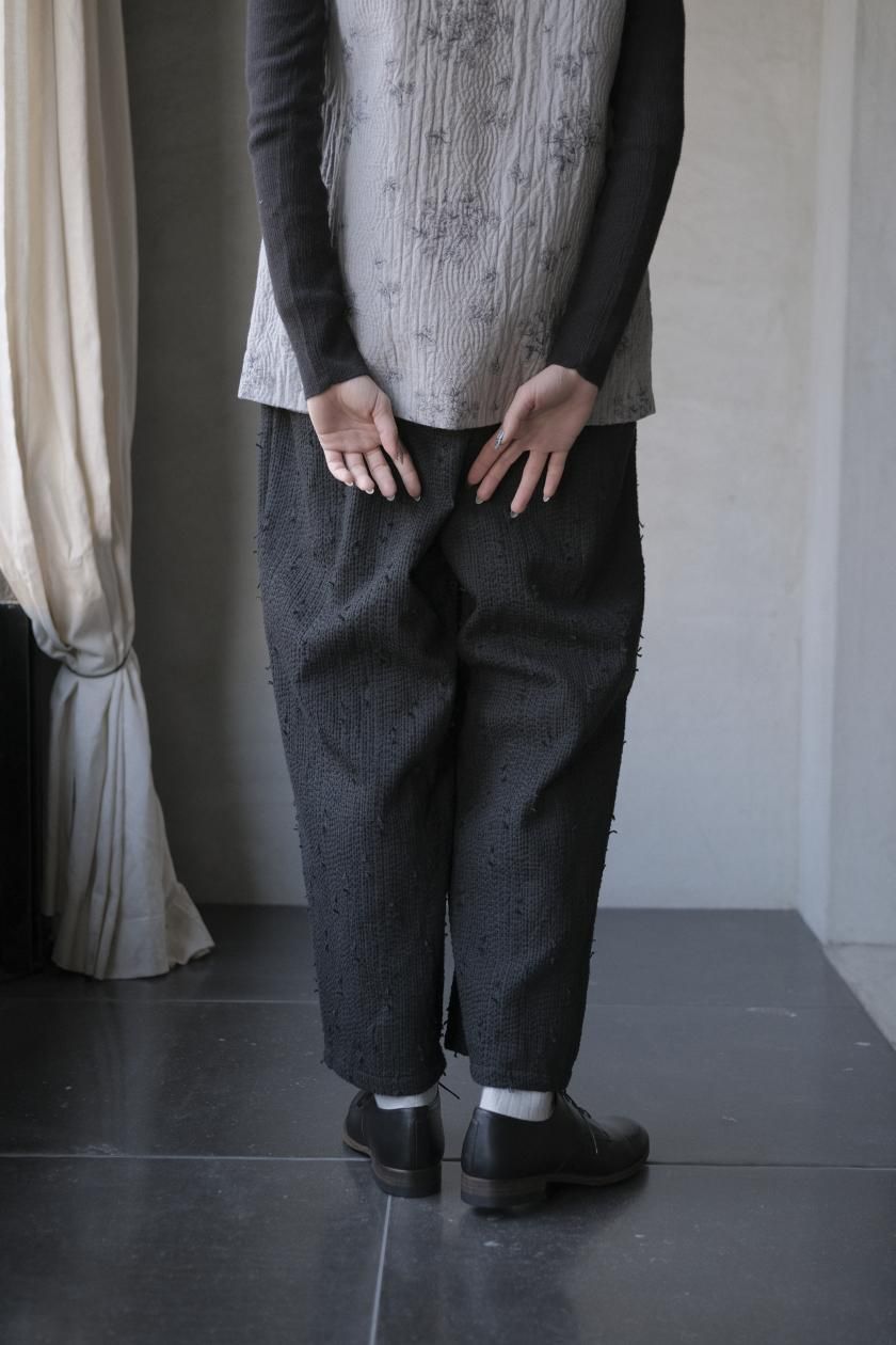 qiri | sashiko jacquard パンツ - c a b i n e t O N L I N E