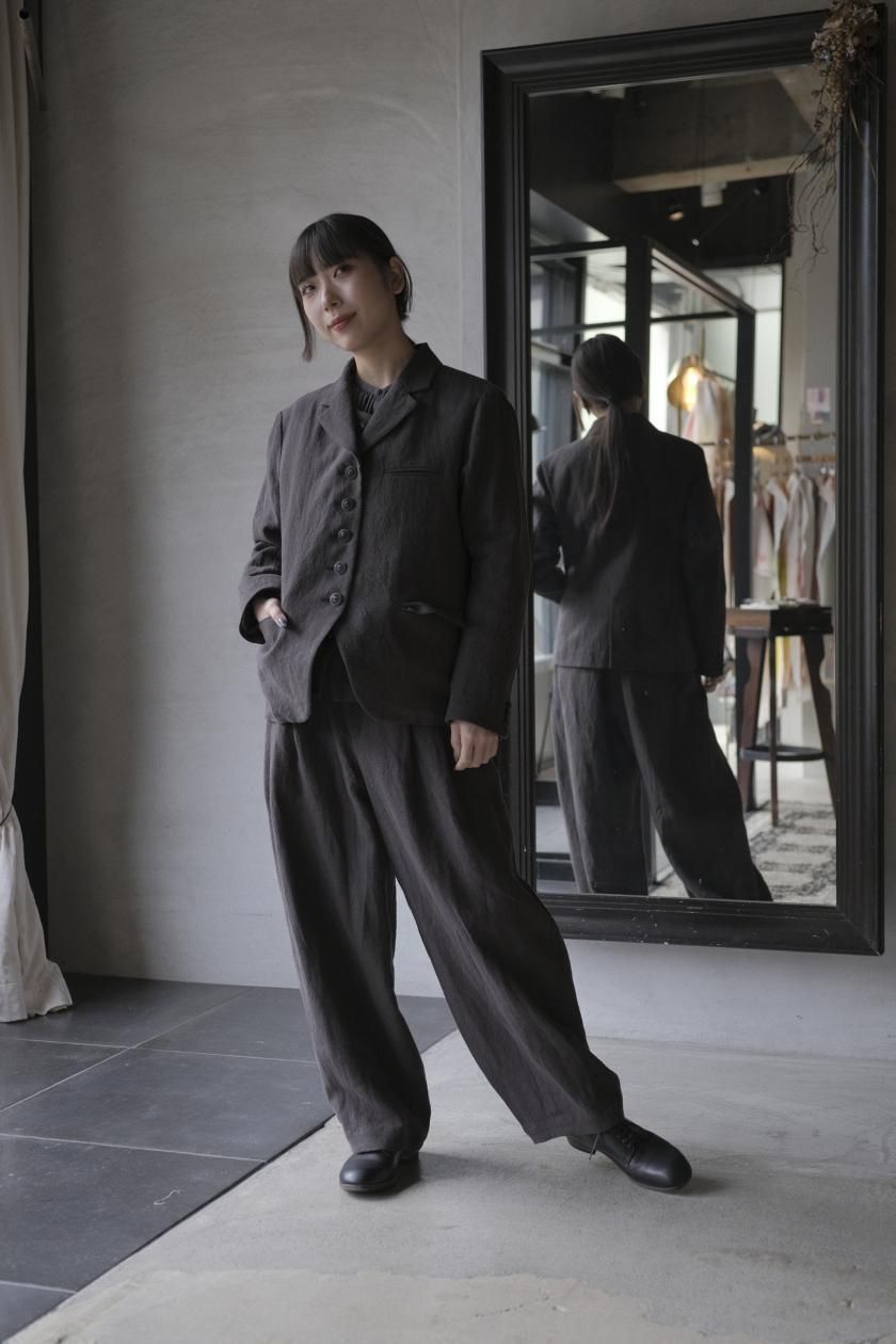 美品　アトリエナルセ×北欧暮らし　フォーマルジャケット　リネン atelier naruse | リネンテーラードジャケット - c a b i n e t