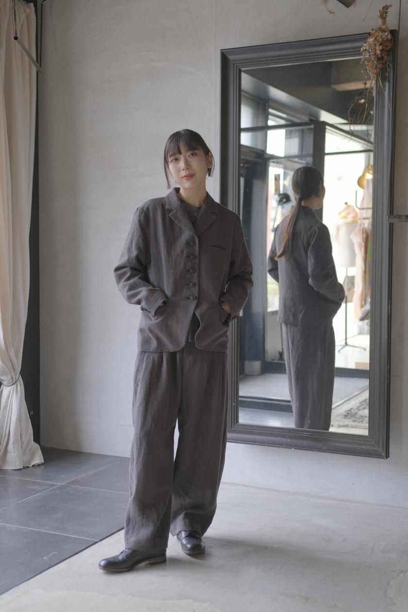 アトリエナルセ atelier naruse ツイード　コクーンジャケット atelier naruse アトリエナルセ ツィードコクーンジャケット