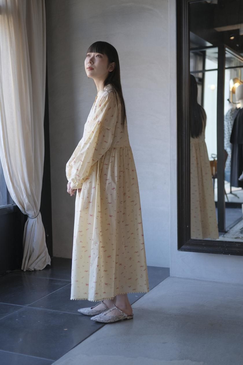 定価57200円 45R リネンバスクのセイルプルドレス 日本製 フリーサイズ 門りょうちゃん着用☆XS-Lサイズあり【DEA./ディア】フリンジ