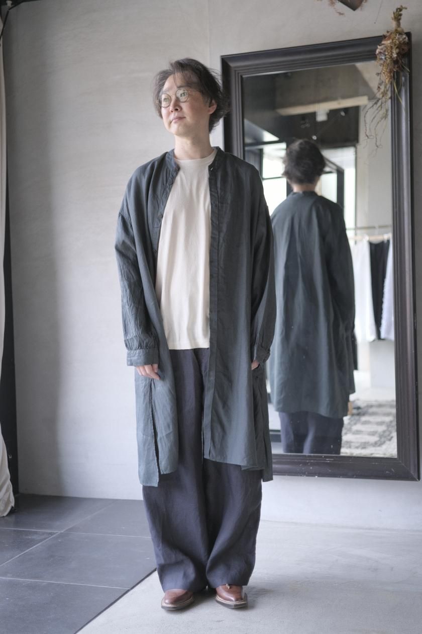 MITTAN｜やわらか大麻ロングシャツ - c a b i n e t O N L I N E S T O R E