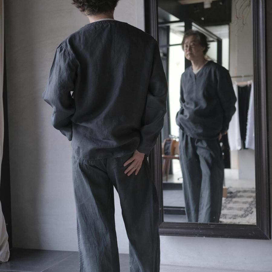 美品　アラミス オーディマ リネンシャツ　麻　長袖　貝ボタン　黒　ブラック　L 31tJH3oVLWL._SS200_.jpg