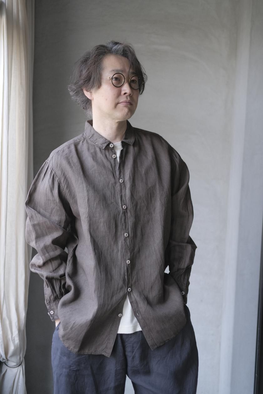 MITTAN 大麻シャツ大 泥染 サイズ2【染め直し】 MITTAN 大麻シャツ大 泥染 サイズ2【染め直し】 - メルカリ