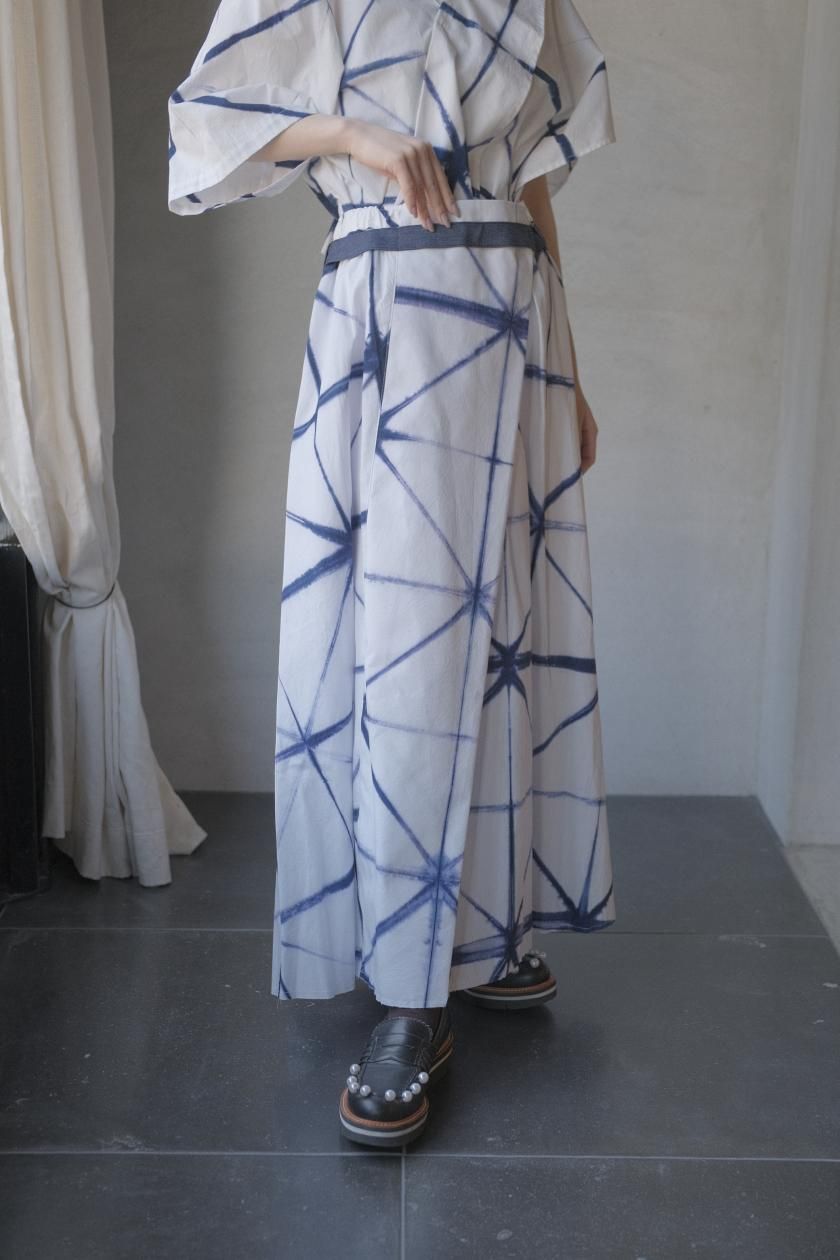 高速配送 shibori / ohta skirts t e n i b a c - 絞り染めスカート | ファッション雑貨
