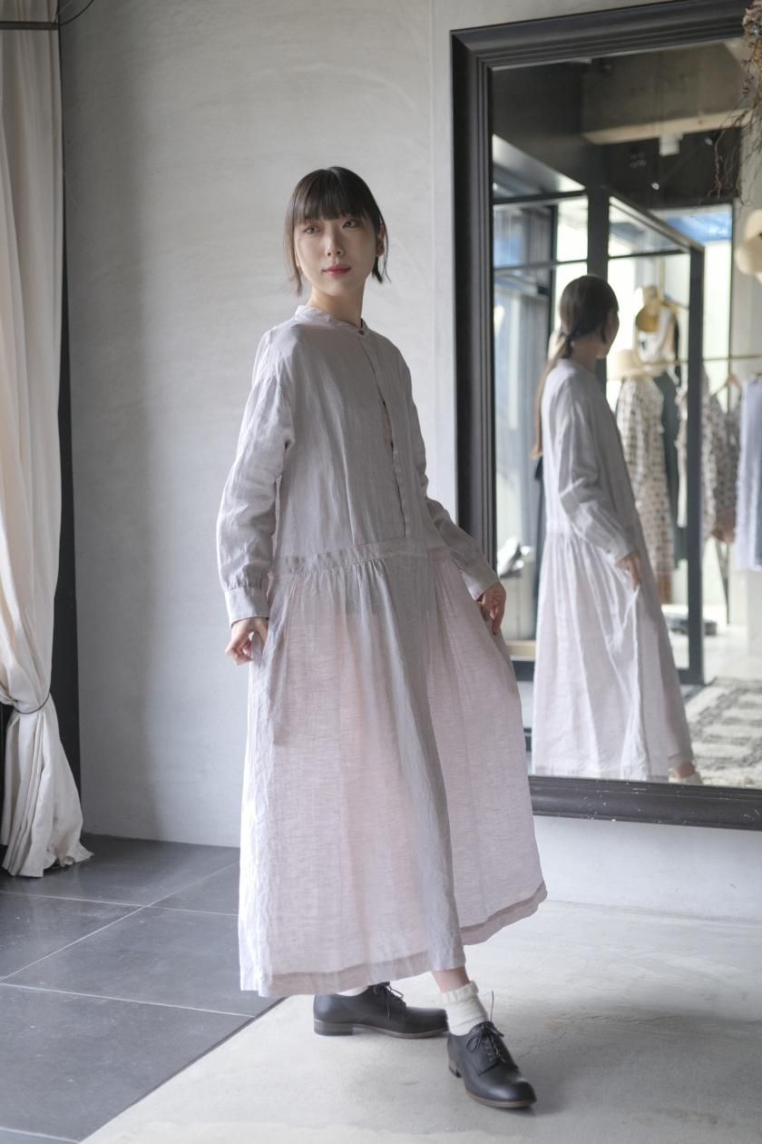 atelier naruse リネンシャツワンピース atelier naruse | リネンシャツワンピース - c a b i n e t