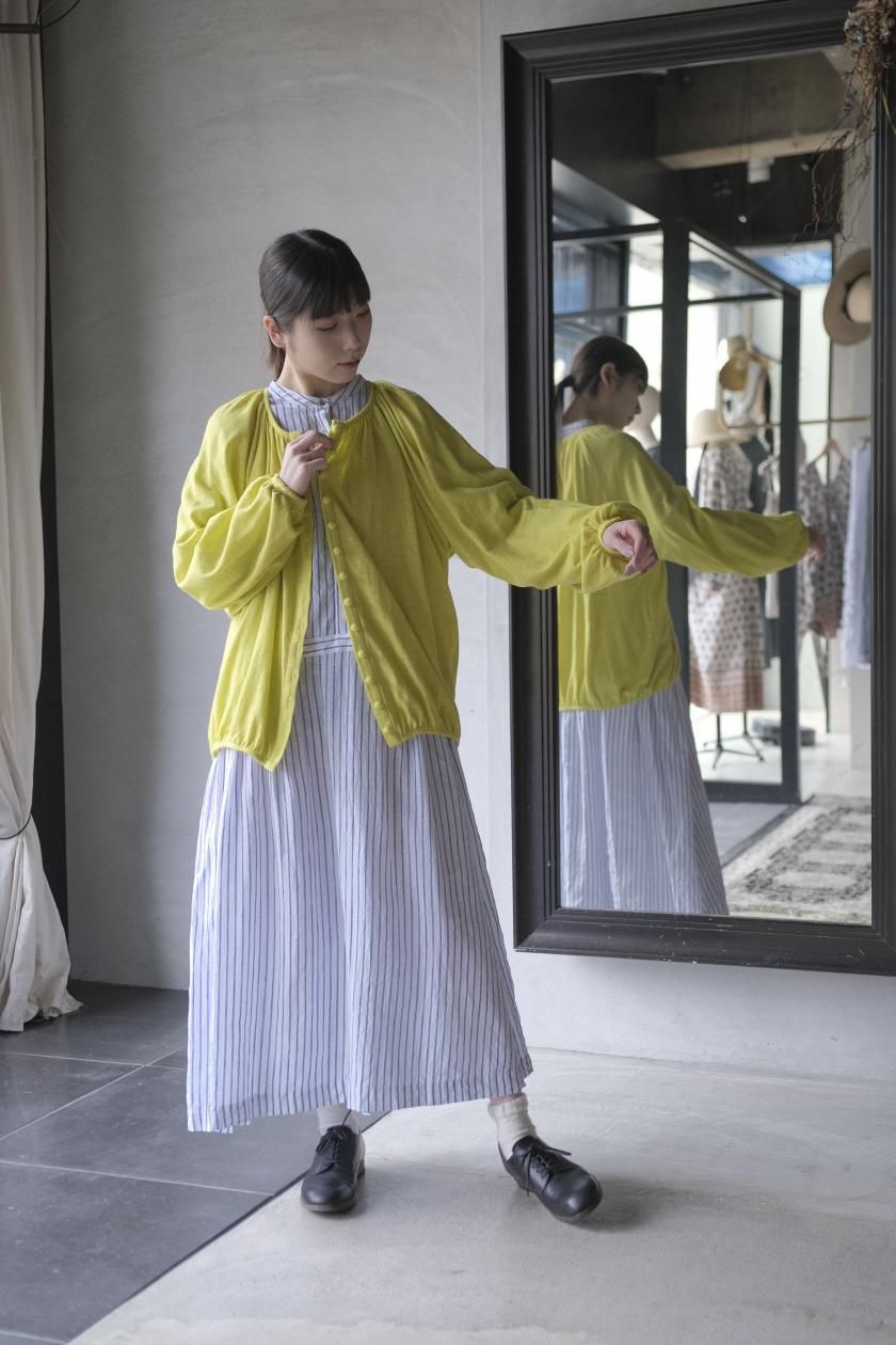 atelier naruse アトリエナルセ リネン シャツ ギャザー