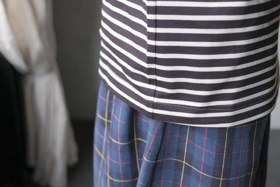 atelier naruse　ボーダーニット　レッド cotton wool border knit - atelier naruse｜Online store｜the an