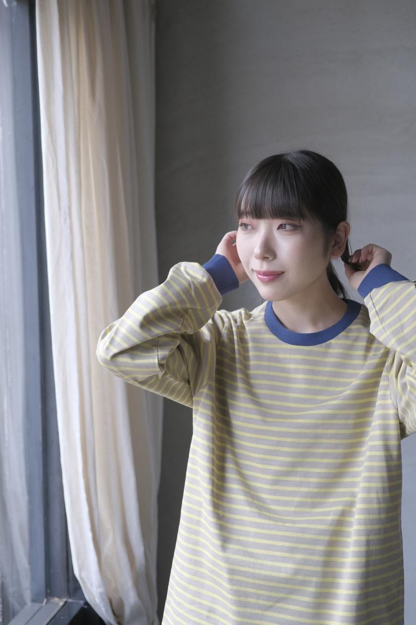 再入荷** atelier naruse アトリエナルセ コットンボーダー