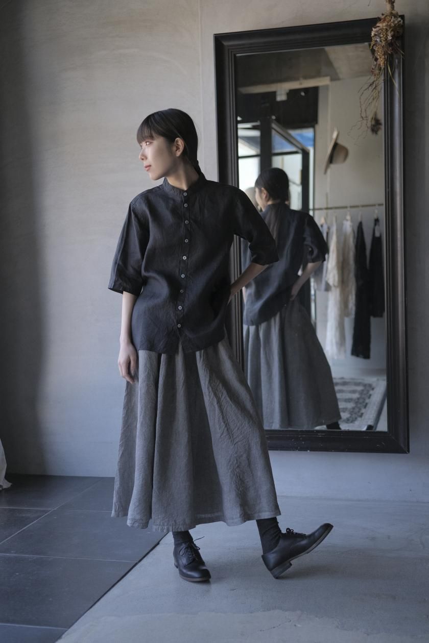 MITTAN | 大麻スカート | 墨黒 - c a b i n e t O N L I N E S T O R E