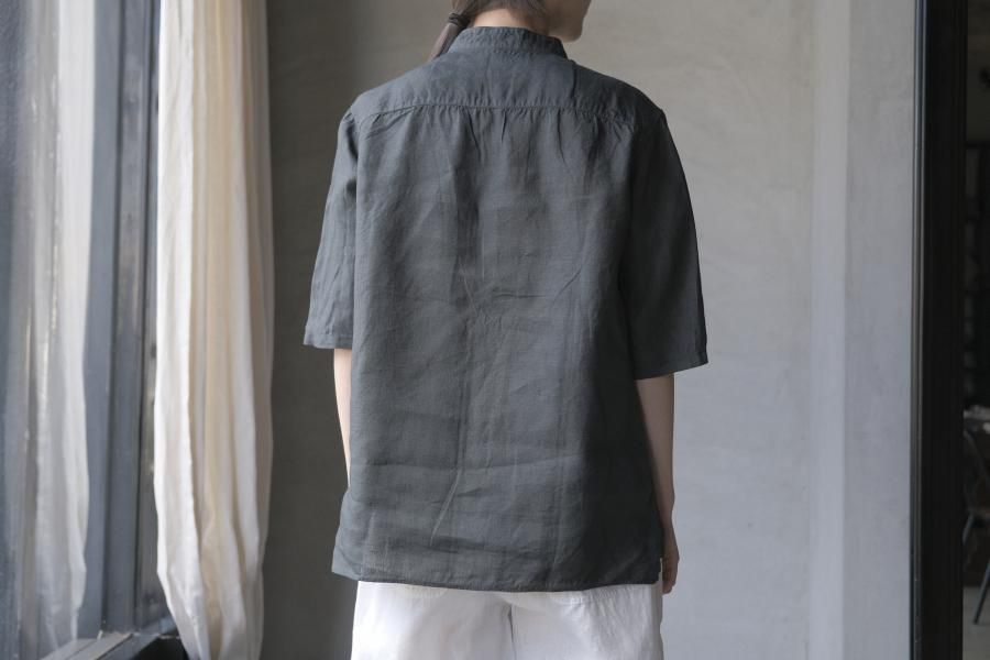 MITTAN | 半袖大麻シャツ - c a b i n e t O N L I N E S T O R E
