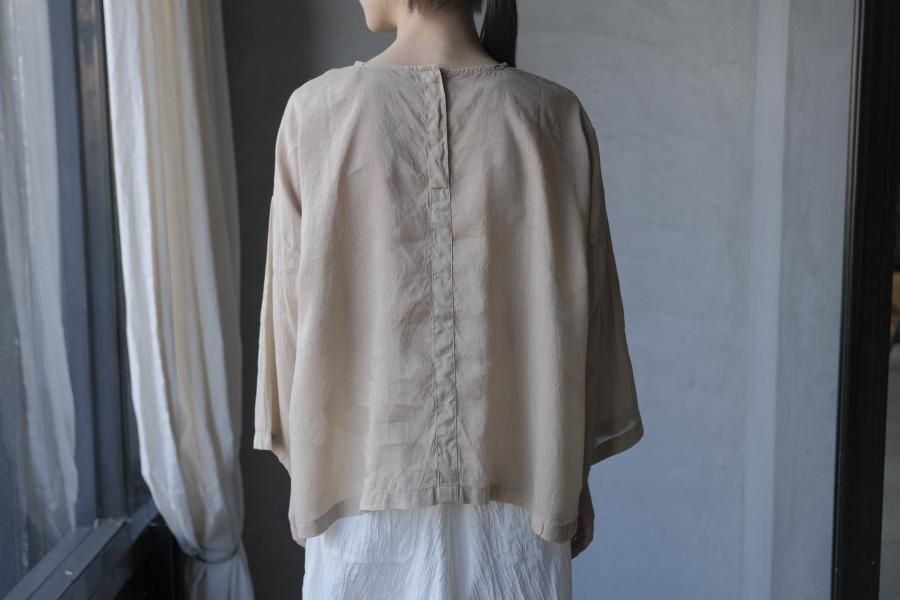 【期間限定特価】 MITTAN大麻長袖プルオーバー|草木濃染 t e n i b a c - トップス